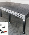 Schweißtisch 4000mm x 2000mm PRO, plasmanitriert, mit höhenverstellbaren Tischfüßen und verschleißfester Oberfläche