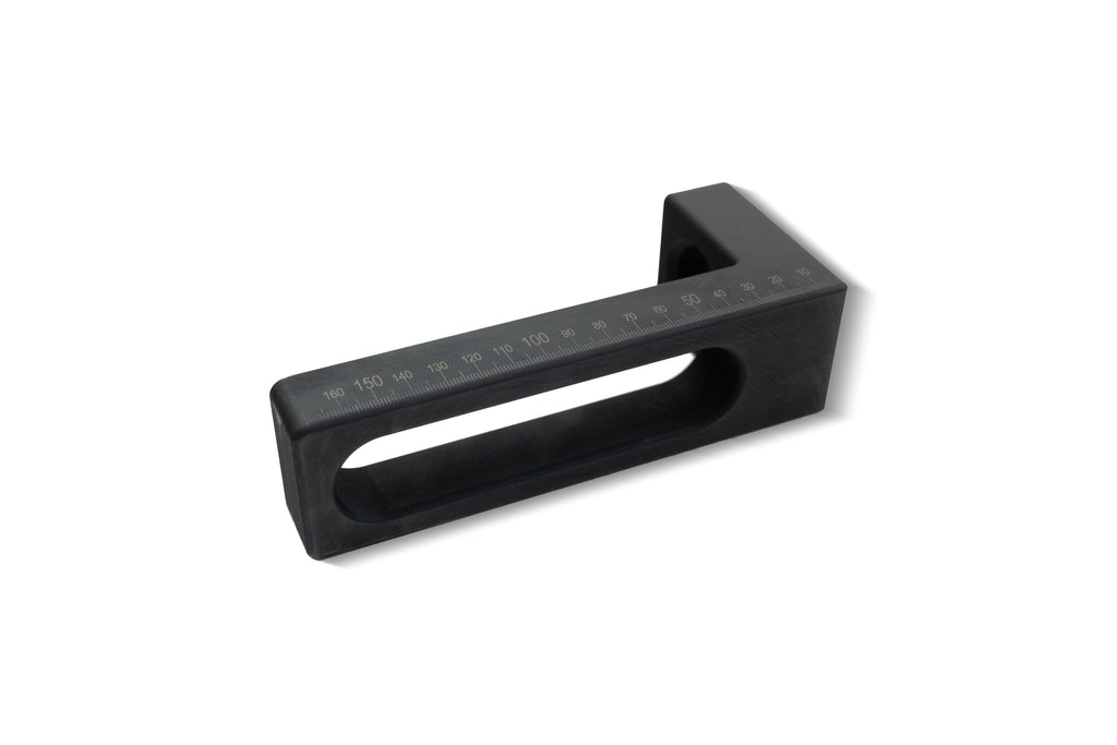 Nitrierter Anschlag- und Spannwinkel 75 SL mit Millimeterskala, ideal für präzises Spannen großer Teile, 175mm x 75mm x 50mm