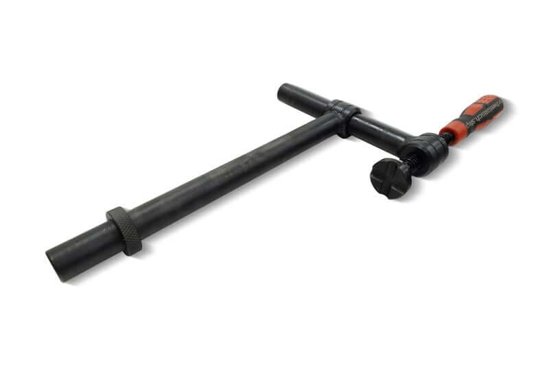 Profi-Schraubzwinge 90° brüniert, nitriert, max. Spannhöhe 340mm, stufenlos verstellbar 0° - 360°, System 28