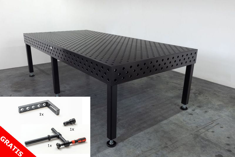 Plasmanitrierter Schweißtisch 3000mm x 1500mm x 200mm mit verschleißfester Oberfläche