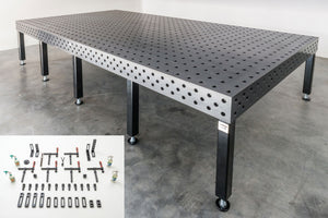 AKTIONS-ANGEBOT Schweißtisch 4000mm x 2000mm PRO | plasmanitriert | inklusive Zubehör-Set 3.0