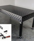 chweißtisch 2000mm x 1000mm PRO plasmanitriert mit 28mm Lochdurchmesser