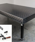 Schweißtisch 2900mm x 1400mm mit antihaftbeschichteter und plasmanitrierter Oberfläche