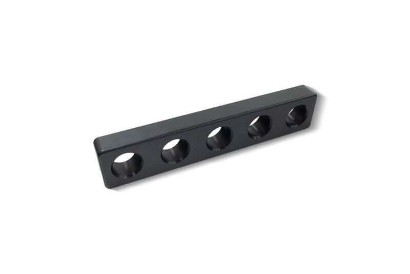 Universal-Anschlag 250mm x 50mm x 25mm, mit 5 Systembohrungen, für präzises Arbeiten und Befestigung von Bauteilen