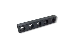Universal-Anschlag 250mm x 50mm x 25mm, mit 5 Systembohrungen, für präzises Arbeiten und Befestigung von Bauteilen