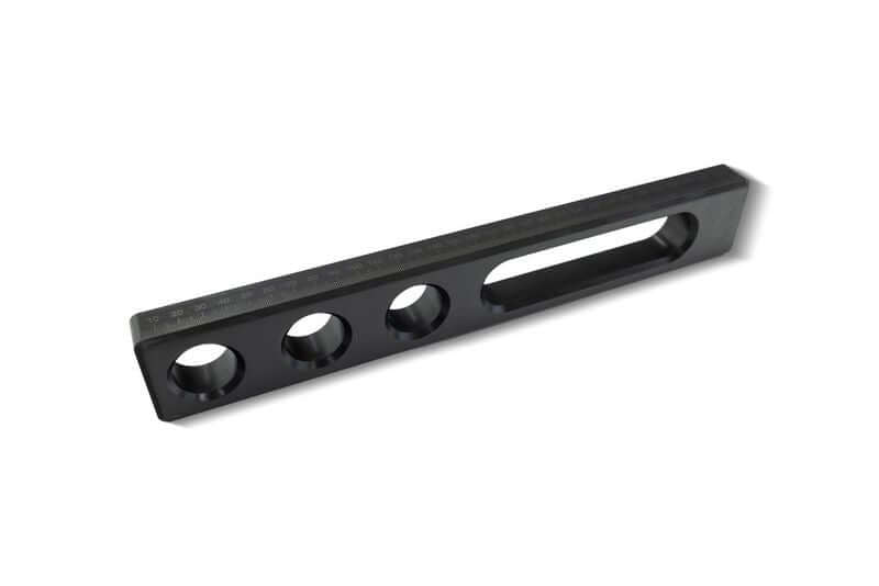 Universal-Anschlag 325mm x 50mm x 25mm, mit Systembohrungen und Langloch, für präzises Arbeiten und Bauteilbefestigungen