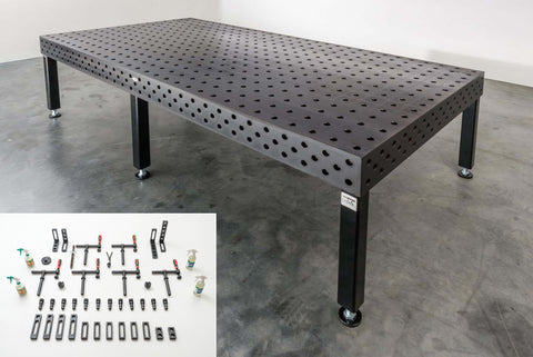 AKTIONS-ANGEBOT Schweißtisch 3000mm x 1500mm PRO | plasmanitriert | inklusive Zubehör-Set 3.0