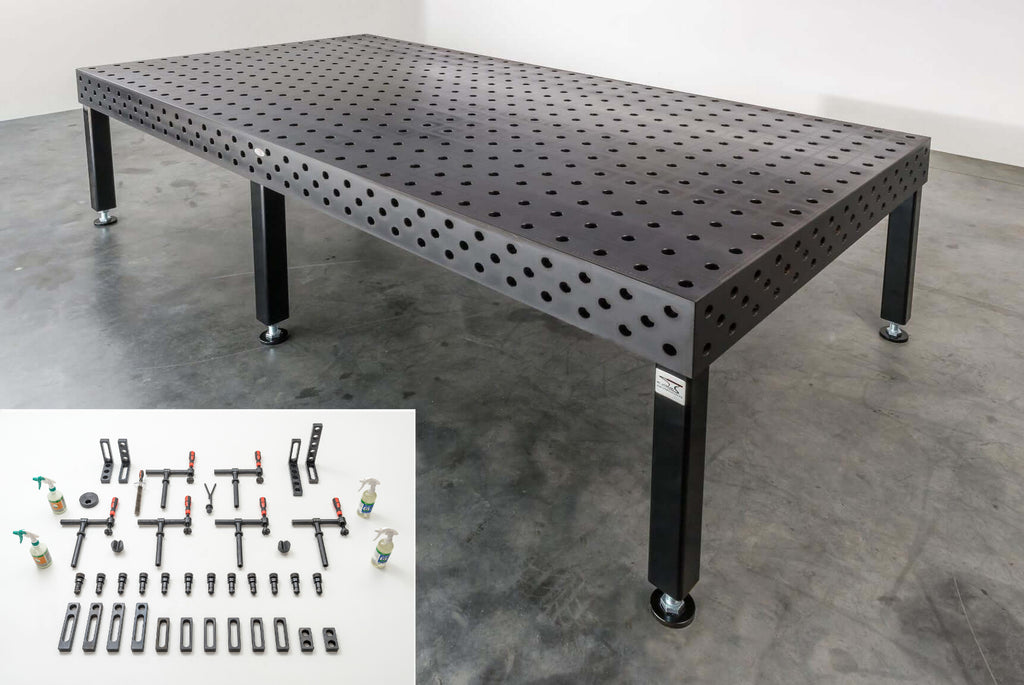 AKTIONS-ANGEBOT Schweißtisch 3000mm x 1500mm PRO | plasmanitriert | inklusive Zubehör-Set 3.0