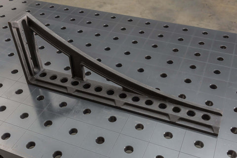 Stabiler Spannwinkel, 750mm x 200mm x 75mm, für präzise Arbeiten und als Anschlag oder Verlängerung