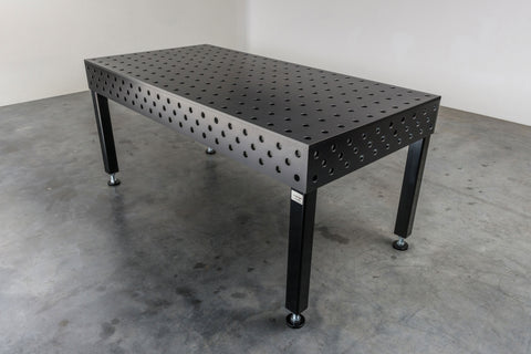 chweißtisch 2000mm x 1000mm PRO plasmanitriert mit 28mm Lochdurchmesser